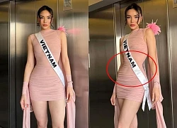 Hoa hậu Kỳ Duyên photoshop quá đà, móp méo cả đồ vật