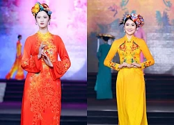 Tôn vinh vẻ đẹp tà áo dài Việt qua show 'Cội nguồn tinh hoa hội tụ'