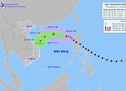 Bão số 9 giật cấp 14 tiến vào vùng biển miền Trung