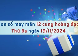 Con số may mắn 12 cung hoàng đạo hôm nay ngày 19/11/2024