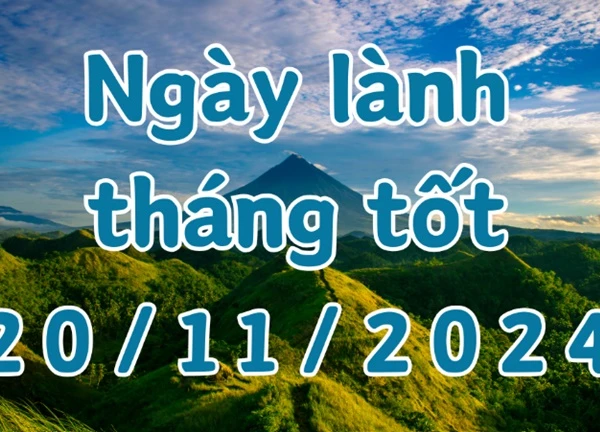 Ngày 20/11/2024 âm lịch là ngày xấu không nên làm các việc như kết hôn, động thổ, mở cửa hàng, đổi việc, sửa mộ, cải mộ