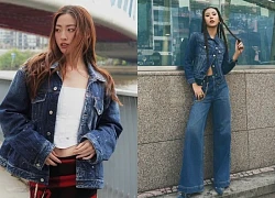 Tone sur tone với bảng màu xanh denim đẹp miễn bàn