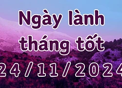 Ngày 24/11/2024 là ngày tốt có thể làm các việc như kiện tụng, khai trương, mở cửa hàng, giao dịch