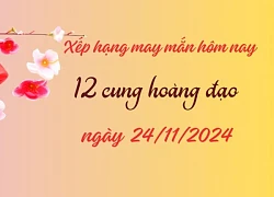 Xếp hạng may mắn của 12 cung hoàng đạo 24/11/2024: Bọ Cạp có vận may tốt nhất