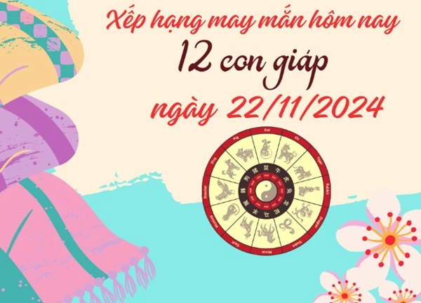 Xếp hạng may mắn ngày mới của 12 con giáp ngày 22/11/2024: Tuổi Tỵ cực may mắn