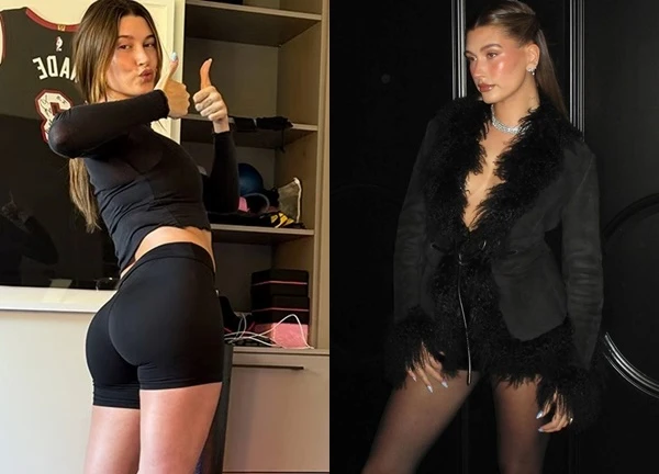 Hailey Bieber tự tin khoe dáng sau ba tháng sinh con