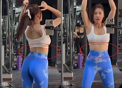 Quế Vân nhảy múa khoe đường cong tại phòng gym, cư dân mạng nhanh chóng phát hiện ra điểm khác lạ