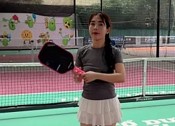 Chị dâu của Quang Hải gia nhập đường đua pickleball, đập bóng cực mạnh không khác gì dân chuyên