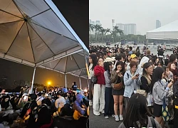 Concert Anh trai ở Hà Nội: Fan đu rào giữ chỗ, 4 giờ sáng "la liệt" trước SVĐ