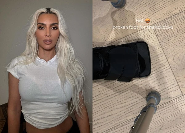 Kim Kardashian gặp tai nạn