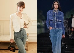 Quần jeans và áo tweed, cặp đôi 'vàng' của thời trang mùa lạnh