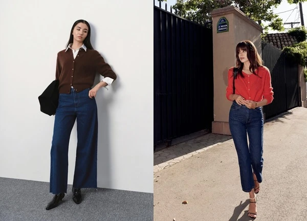 Áo len, cardigan mặc đẹp nhất với chân váy dài, quần jeans trong mùa lạnh