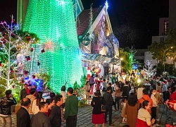 Độc đáo cây thông Noel làm từ 15.000 chai nhựa