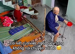 Thấy chồng im lặng ngồi quay lưng, cụ bà U100 làm một việc hút 2 triệu lượt xem