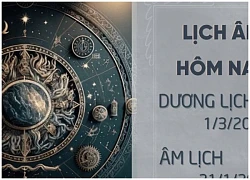 Lịch âm dương hôm nay 1/3/2024 &#8211; Lịch vạn niên 1/3 &#8211; Xem lịch âm, lịch dương, lịch vạn niên ngày 1/3/2024