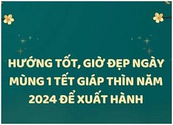 Hướng tốt, giờ đẹp xuất hành ngày mùng 1 tết Giáp Thìn