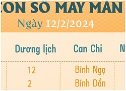 Con số may mắn theo 12 con giáp hôm nay 12/2/2024