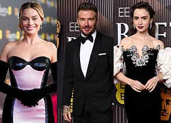 Thảm đỏ BAFTA: "Bạch Tuyết" Lily Collins đụng độ "Barbie" Margot Robbie, David Beckham - Hoàng tử Williams phong độ dẫn đầu dàn sao nam