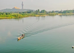 'Bức tranh tiên cảnh' bên dòng sông Trà Quảng Ngãi