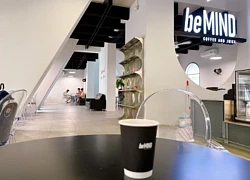 BeMind Coffee tiệm cà phê phong cách tối giản, cải tạo từ biệt thự cũ