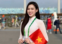 Đỗ Thị Hà diện áo dài dự Liên hoan Thanh niên Thế giới 2024