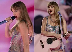 Taylor Swift ho sặc sụa, gồng mình hát trước 55.000 khán giả, sức khỏe báo động