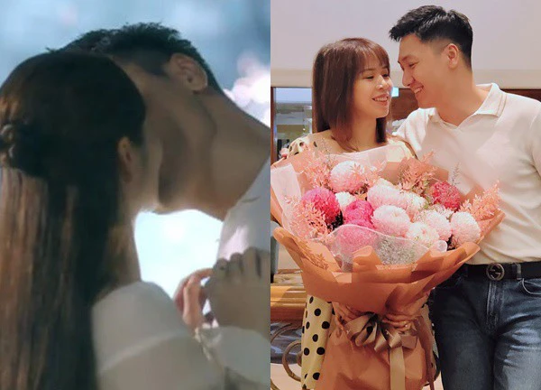 Phản ứng của vợ Mạnh Trường khi chồng ôm hôn Huyền Lizzie đắm đuối