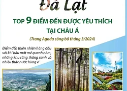 Agoda: Đà Lạt lọt Top 9 điểm đến được yêu thích tại châu Á