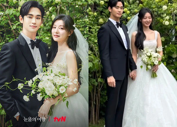 Hậu trường chụp ảnh cưới của Kim Soo Hyun và Kim Ji Won trong 'Nữ hoàng nước mắt'