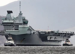 Tàu sân bay Anh HMS Queen Elizabeth 3 tỉ bảng bị cháy