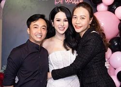 Cường Đô La bất thình lình hỏi Diệp Lâm Anh 1 câu trên livestream, Đàm Thu Trang bối rối lấy tay cản chồng