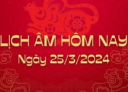 Lịch âm 25/3 - lịch âm hôm nay 25/3 chính xác nhất - lịch vạn niên 25/3/2024