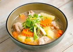 Canh sườn hầm khoai tây theo kiểu này nước dùng trong vắt, ngọt thanh, ngon miệng mà không sợ tăng cân