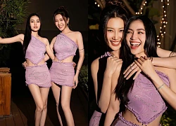Ninh Dương Lan Ngọc &#8211; Thúy Ngân diện đồ đôi, &#8220;kèn cựa&#8221; nhan sắc sau tin bất hòa