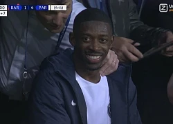 Dembele cười đùa trêu ngươi CĐV Barcelona