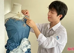 Nam sinh Hà Tĩnh gây 'sốt' với bộ sưu tập thời trang tái chế