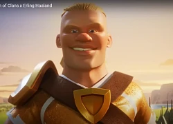 Siêu sao Erling Haaland trở thành nhân vật trong game Clash of Clans