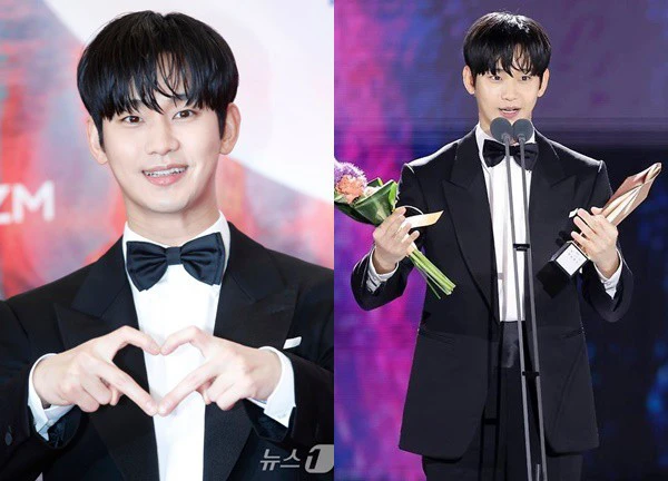 Kim Soo Hyun gây bão MXH chỉ vì khoảnh khắc 3 giây hậu Baeksang 2024, biểu cảm ra sao mà netizen cười ná thở?