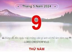 Lịch âm hôm nay - Xem lịch âm ngày 9/5