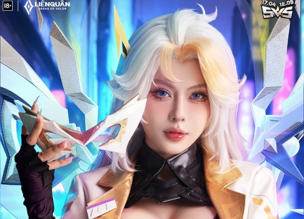 Liên Quân tung màn cosplay Lauriel của hot girl siêu vòng 1, hủy diệt con tim fan nam