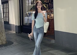 10 cách phối đồ nổi bật với quần jeans ống loe đang "hot"