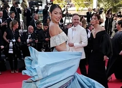 Cannes ngày 4: Á hậu Thảo Nhi Lê khoe vai gầy với áo quây ngực