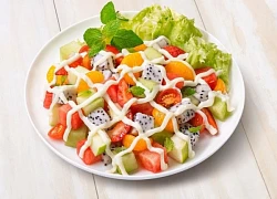 Hè này chị em nhớ làm salad hoa quả tươi mát, nhanh gọn, ăn vừa thon dáng vừa đẹp da