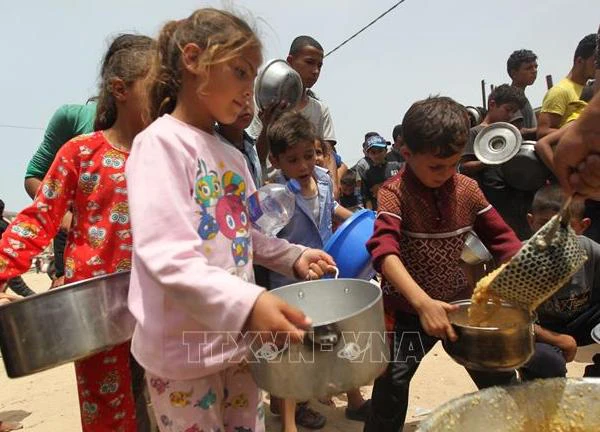 Suy dinh dưỡng 'vắt kiệt' trẻ em Gaza