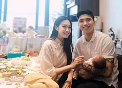 Vợ chồng Đoàn Văn Hậu làm đầy tháng cho con đầu lòng, Doãn Hải My sinh khi nào?