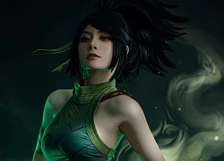 Cosplay sát thủ Akali, người đẹp khoe lưng trần nuột hơn AI