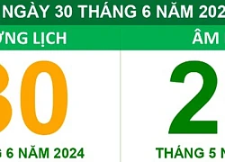 Lịch âm 30/6 - Ngày 30 tháng 6 năm 2024 là ngày tốt hay xấu?