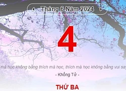 Lịch âm hôm nay - Xem lịch âm ngày 4/6