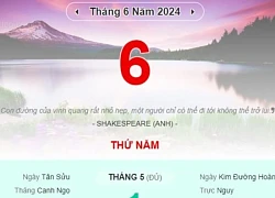 Lịch âm hôm nay - Xem lịch âm ngày 6/6