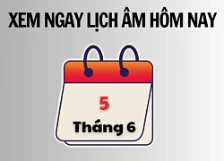 Xem ngay lịch âm hôm nay 5/6 và ngày tốt tháng 6